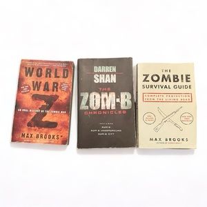 ZOMBIE BOOK LOT - World war Z, the Zombie survival guide and Zom-B